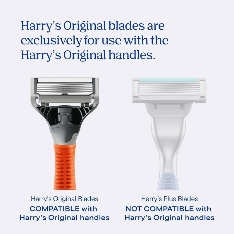 slide 2 of 9, Harry's Original Men's Razor Blade Refills - 8 Cartridges, 1 ct