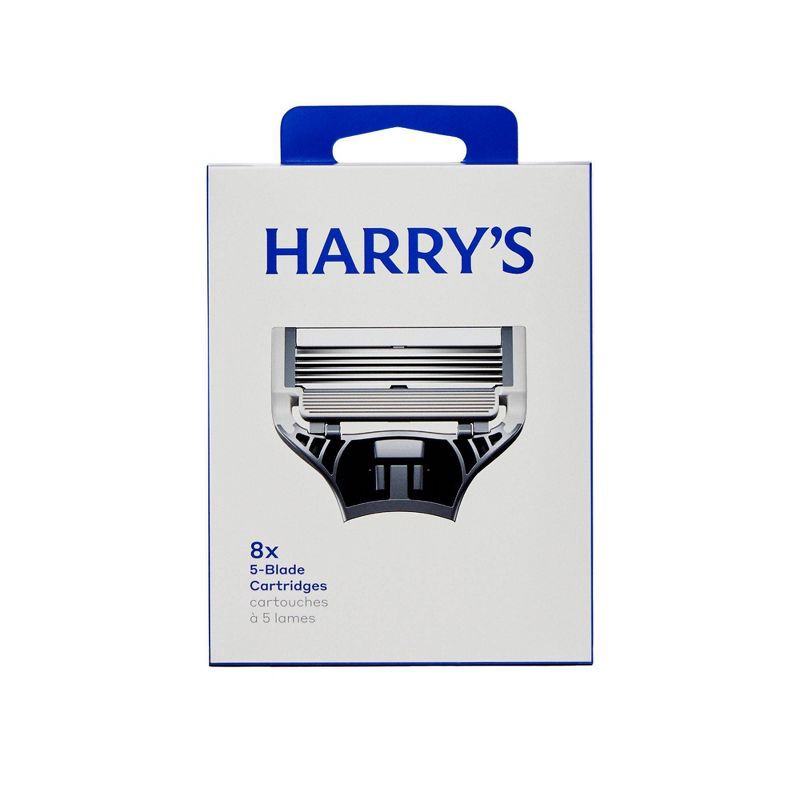 slide 1 of 9, Harry's Original Men's Razor Blade Refills - 8 Cartridges, 1 ct