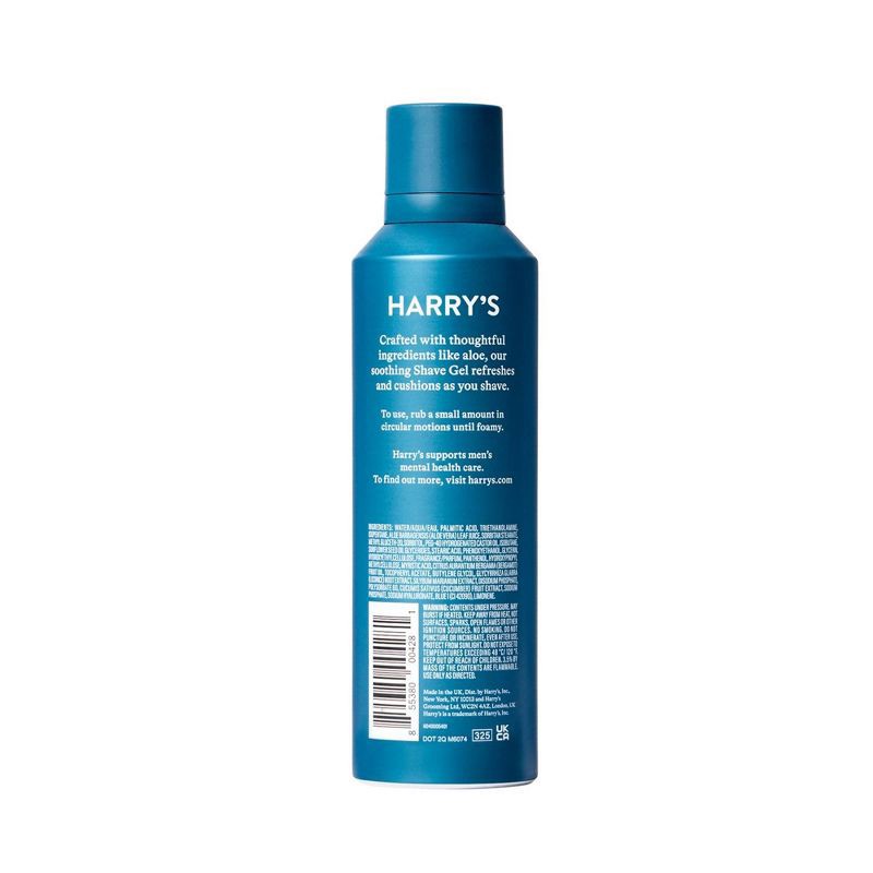 slide 2 of 9, Harry's Men's Foaming Shave Gel with Aloe - 6.7oz, 6.7 oz