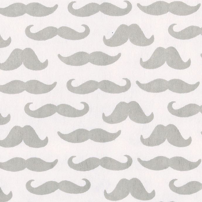 slide 2 of 2, Trend Lab Mustache Deluxe Flannel Changing Pad Cover, 1 ct