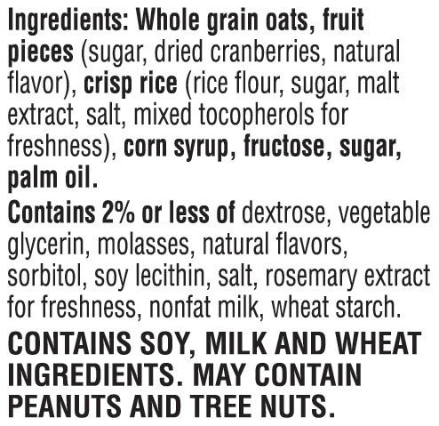 slide 7 of 7, Special K Kellogg's Special K Chewy Snack Bars, 90 Calories Per Bar of Sugar, Red Berries, 10.56 oz