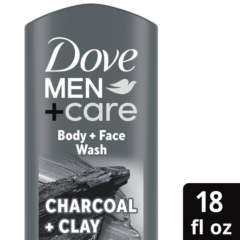 slide 1 of 10, Dove Men+Care Elements Charcoal + Clay Micro Moisture Purify + Refresh Body Wash - 18 fl oz, 18 fl oz