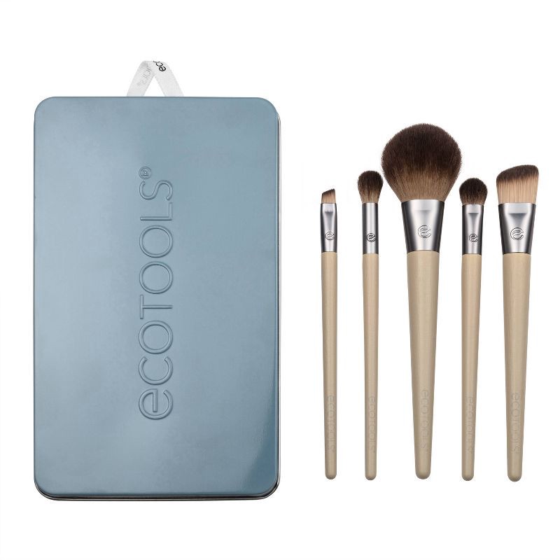 slide 3 of 7, EcoTools Fresh Face Everyday Makeup Brush Set - 5pc, 5 ct