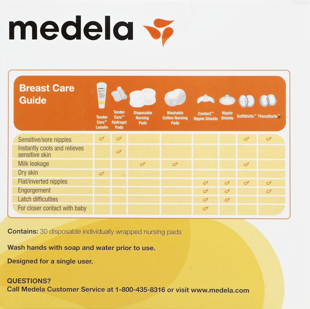 slide 4 of 6, Medela Nursing Pads 30 ea, 30 ct