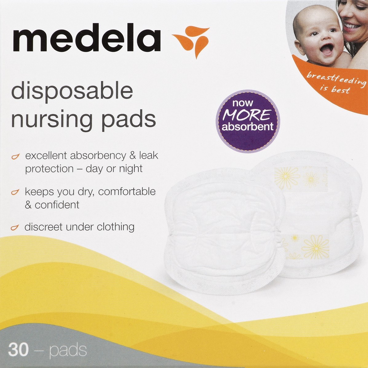 slide 1 of 6, Medela Nursing Pads 30 ea, 30 ct