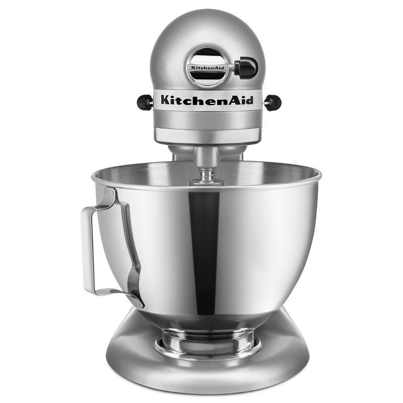 slide 3 of 5, KitchenAid Ultra Power Plus 4.5qt Tilt-Head Stand Mixer Light Silver - KSM96: 10 Speeds, Safety Lock, Dishwasher-Safe Parts, 4.5 qt