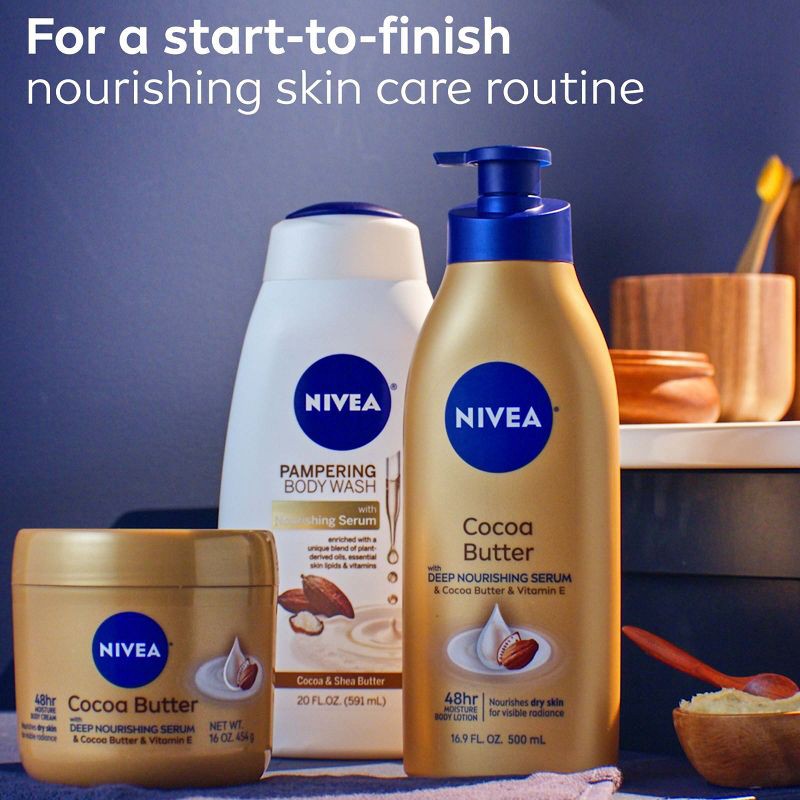 slide 11 of 11, NIVEA Cocoa Butter Body Cream for Dry Skin - 16oz, 16 oz