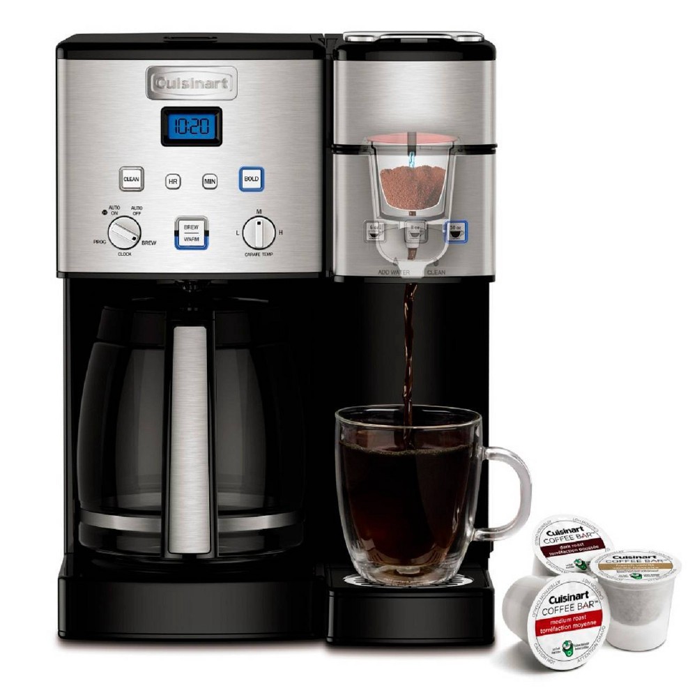 slide 7 of 13, Cuisinart Coffee Center 12 Cup Coffeemaker and Single-Serve Brewer - Stainless Steel - SS-15TGP1, 1 ct