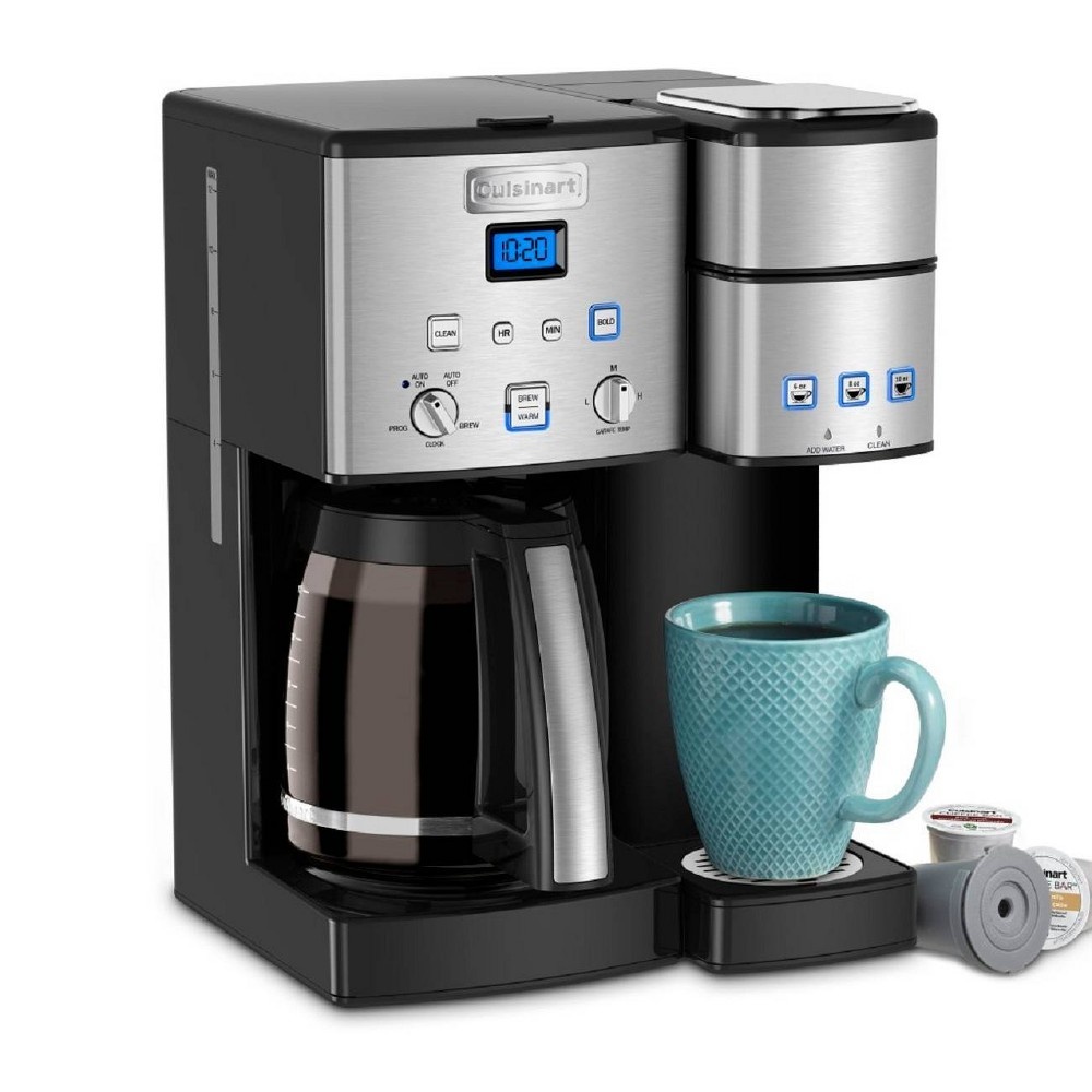 slide 8 of 13, Cuisinart Coffee Center 12 Cup Coffeemaker and Single-Serve Brewer - Stainless Steel - SS-15TGP1, 1 ct