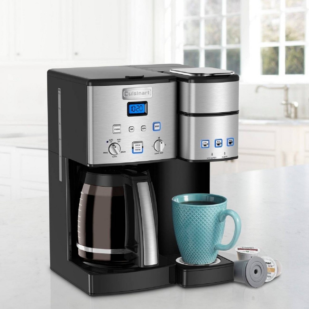 slide 9 of 13, Cuisinart Coffee Center 12 Cup Coffeemaker and Single-Serve Brewer - Stainless Steel - SS-15TGP1, 1 ct