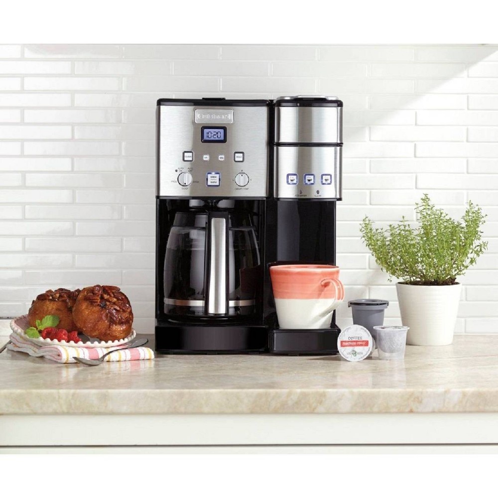 slide 10 of 13, Cuisinart Coffee Center 12 Cup Coffeemaker and Single-Serve Brewer - Stainless Steel - SS-15TGP1, 1 ct