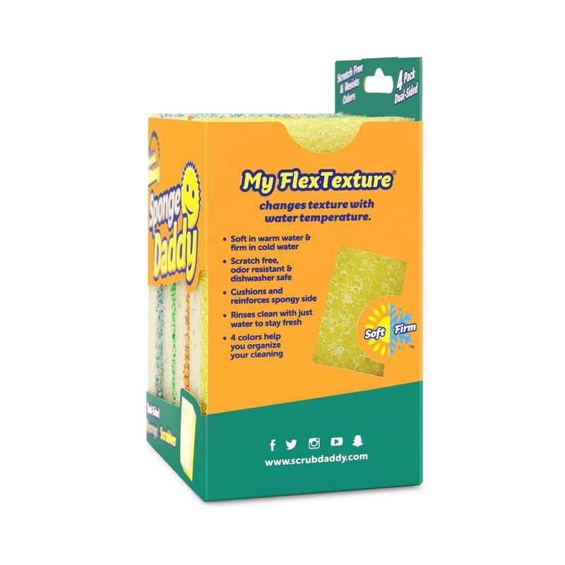 slide 3 of 11, Scrub Daddy Sponge - 4ct, 4 ct