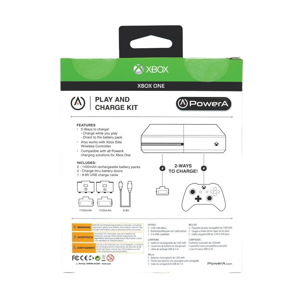 slide 4 of 16, PowerA Play and Charge Kit for Xbox One, 1 ct