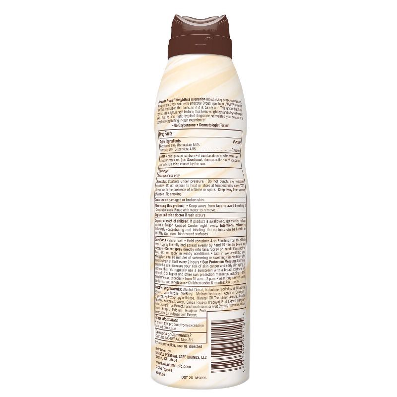 slide 2 of 7, Hawaiian Tropic Silk Hydration Weightless Sunscreen C-Spray - SPF 30 - 6oz, 30 x 6 oz