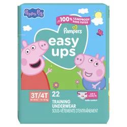 Pampers Easy Ups Training Underwear Peppa Pig Size 5 (3T4T), 22 Count