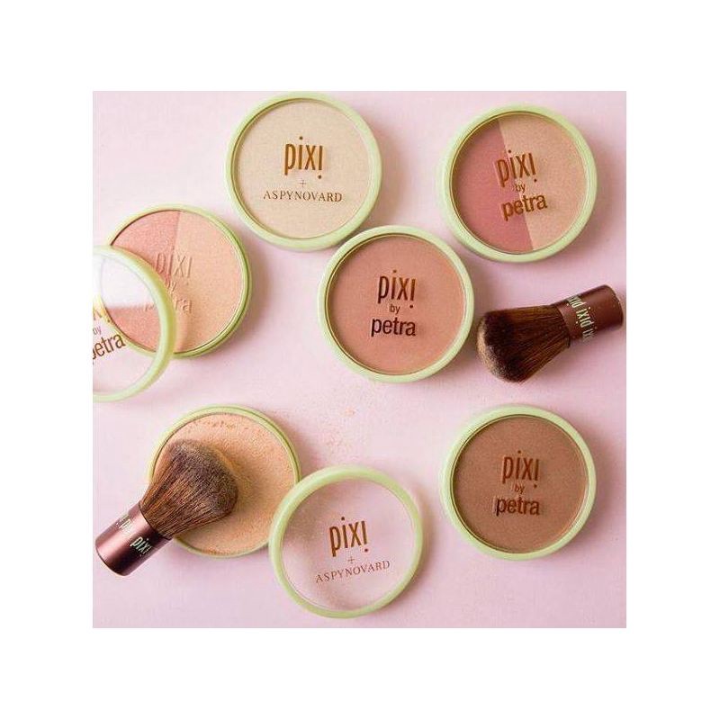 slide 3 of 4, Pixi By Petra Beauty Blush Duo + Kabuki Brush - Peach Honey - 0.36oz, 0.36 oz