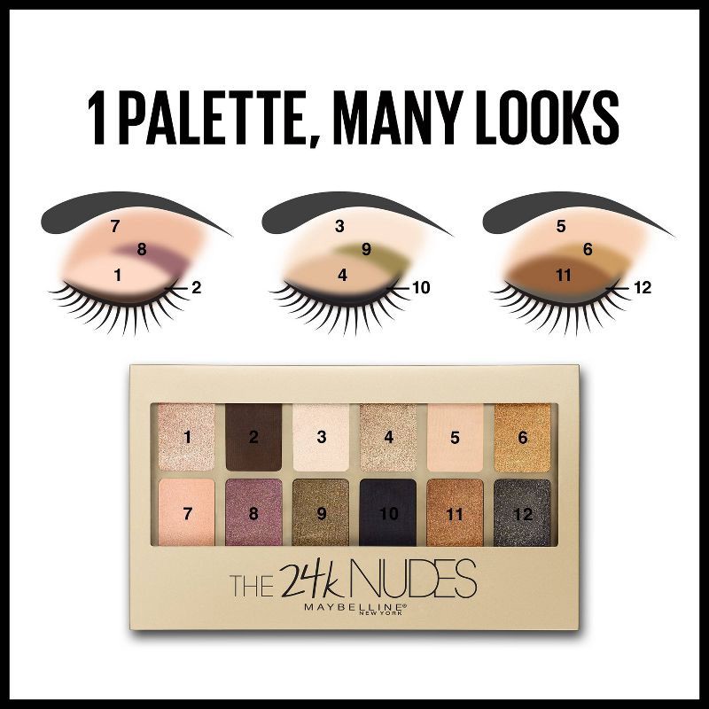 slide 5 of 9, Maybelline The Blushed Nudes Eye Shadow - Palette 120 - 0.34oz, 120 x 0.34 oz