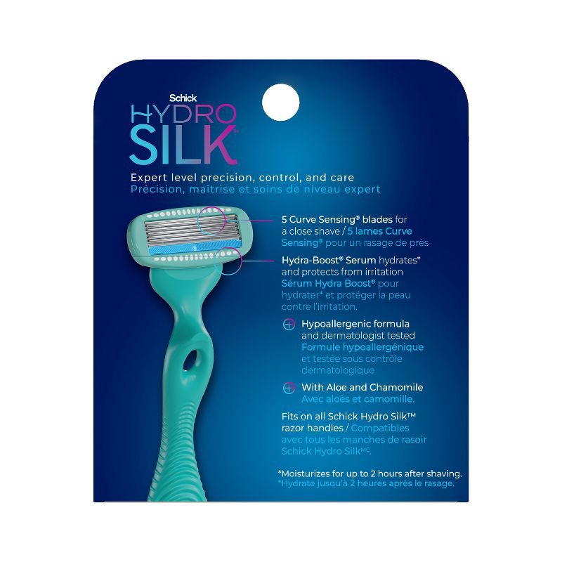 slide 2 of 9, Schick Hydro Silk Sensitive Women's Razor Blade Refills - 6 ct, 6 ct