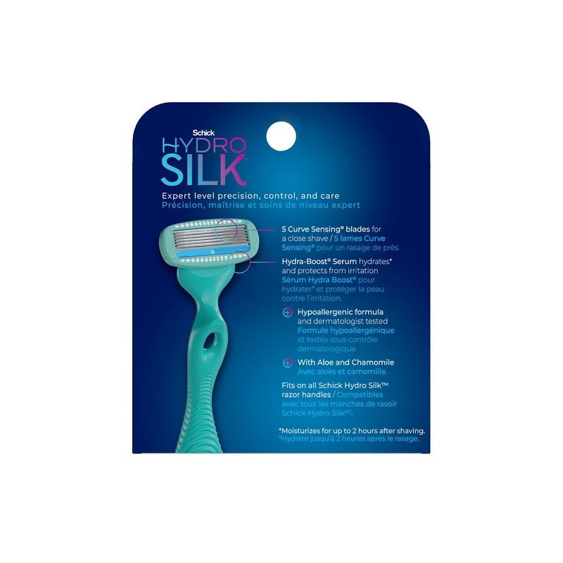 slide 9 of 9, Schick Hydro Silk Sensitive Women's Razor Blade Refills - 6 ct, 6 ct