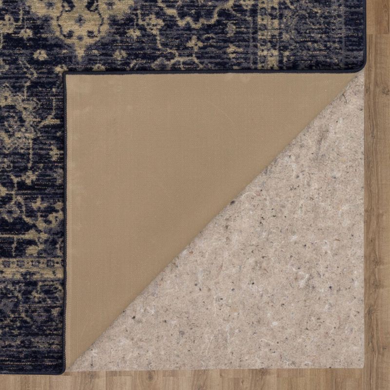 slide 6 of 8, 5'X7' Vintage Tufted Distressed Area Rug Indigo - Threshold™, 1 ct