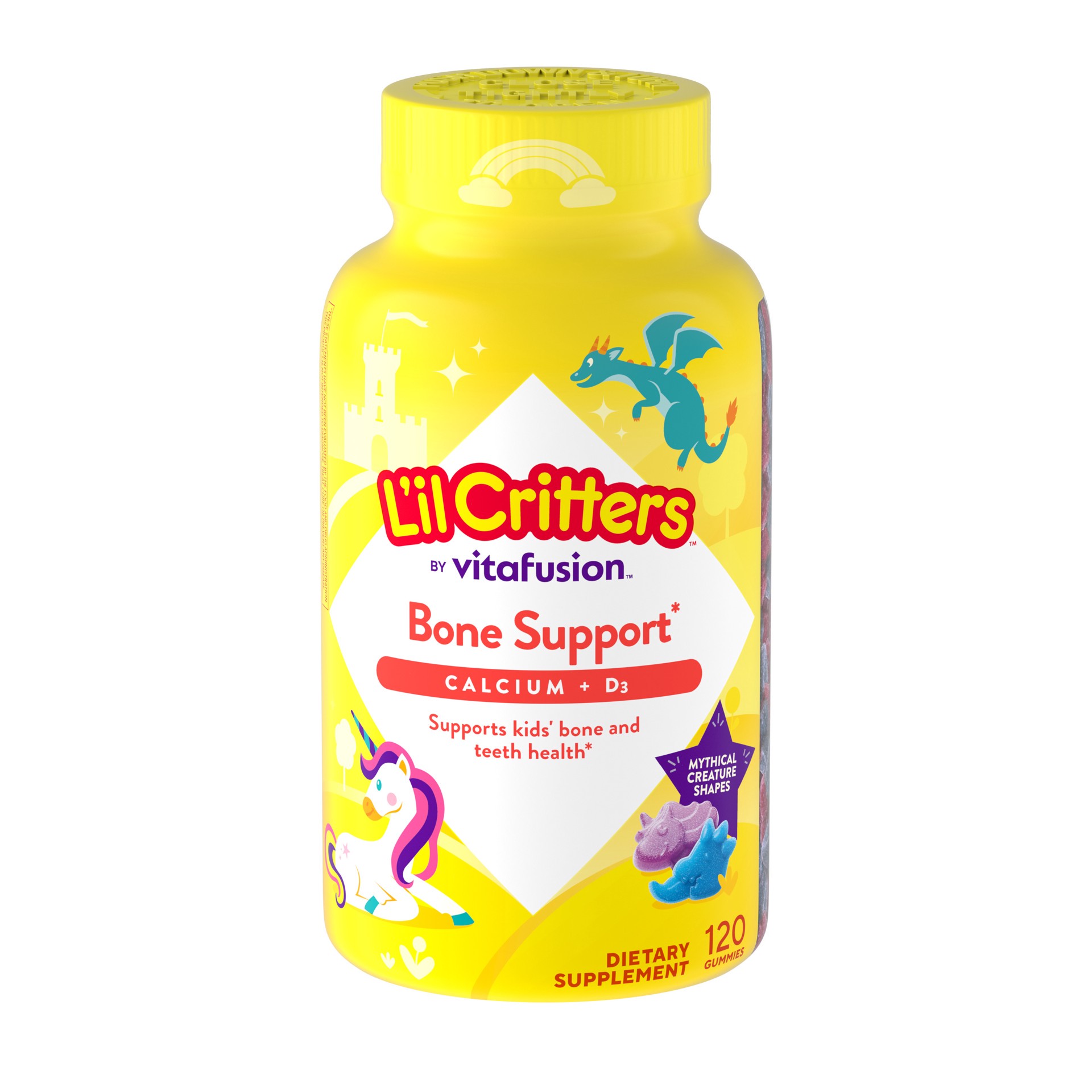 slide 1 of 5, L'il Critters Bone Support 120 ct, 120 ct