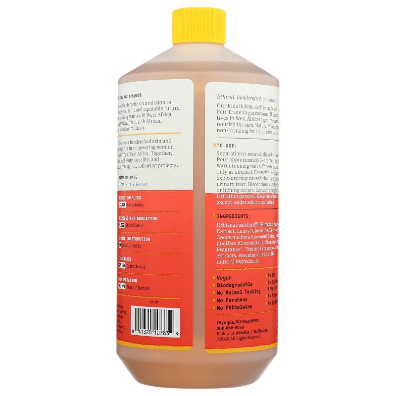 slide 2 of 4, Alaffia Everyday Coconut Baby & Kids Bubble Bath, Coconut Strawberry - 32 fl oz, 32 fl oz