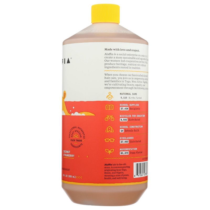 slide 3 of 4, Alaffia Everyday Coconut Baby & Kids Bubble Bath, Coconut Strawberry - 32 fl oz, 32 fl oz