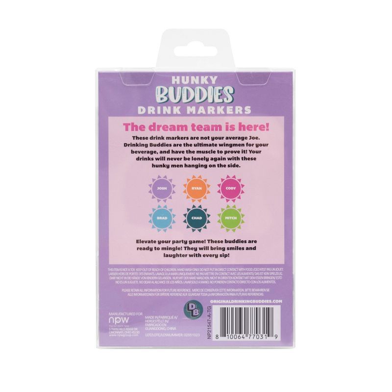 slide 6 of 6, NPW Drinking Buddies Beverage Marker, 1 ct