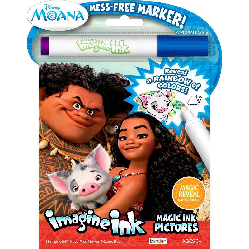 slide 1 of 3, Bendon Disney Moana Imagine Ink Magic Pictures, 1 ct