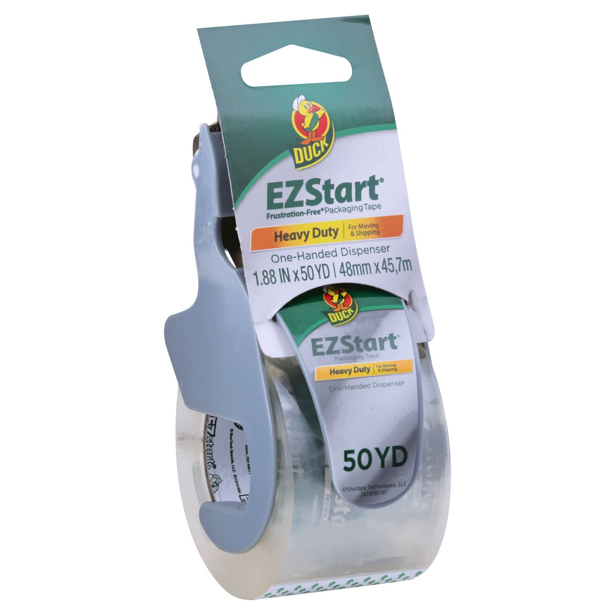 slide 5 of 9, EZ Start One-Handed Dispenser Heavy Duty Packaging Tape 1 ea, 1 ct