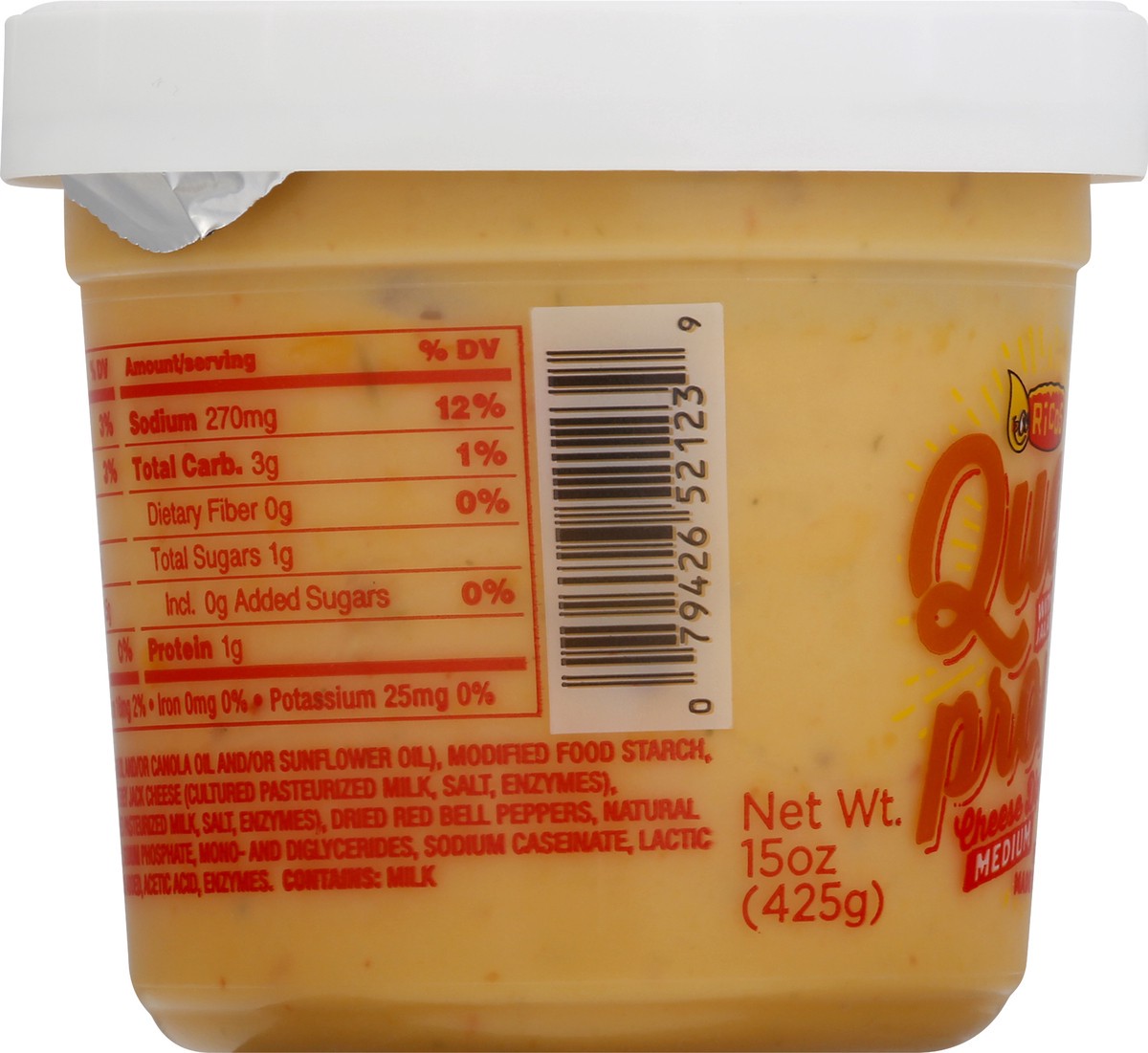 slide 7 of 9, Rico's Ricos Queso Pronto Medium with Tomatoes & Jalapeno Peppers Dip & Spread 15 oz, 15 oz