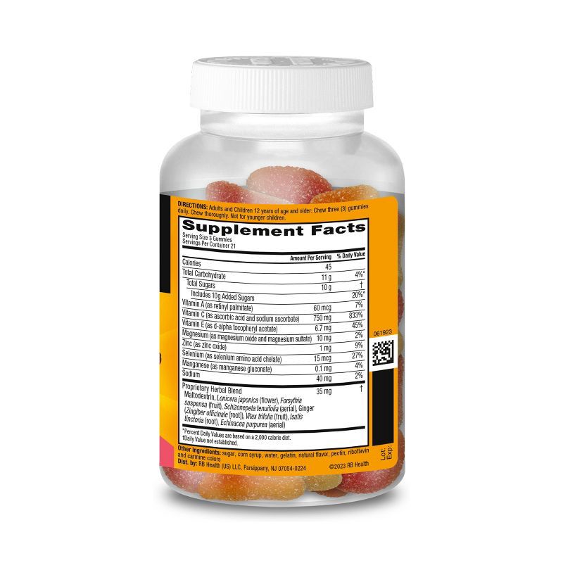 slide 10 of 10, Airborne Immune Support Gummies with Vitamin C & Zinc - Assorted Fruit - 63ct, 63 ct