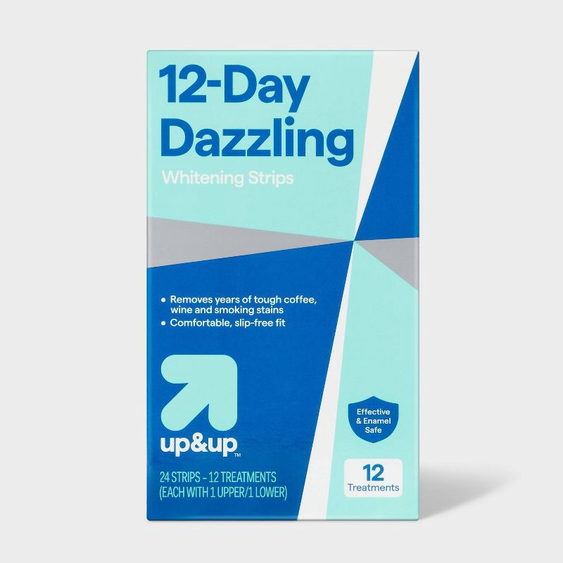 slide 1 of 3, 12-Day Dazzling Whitening Strips - up&up™, 1 ct