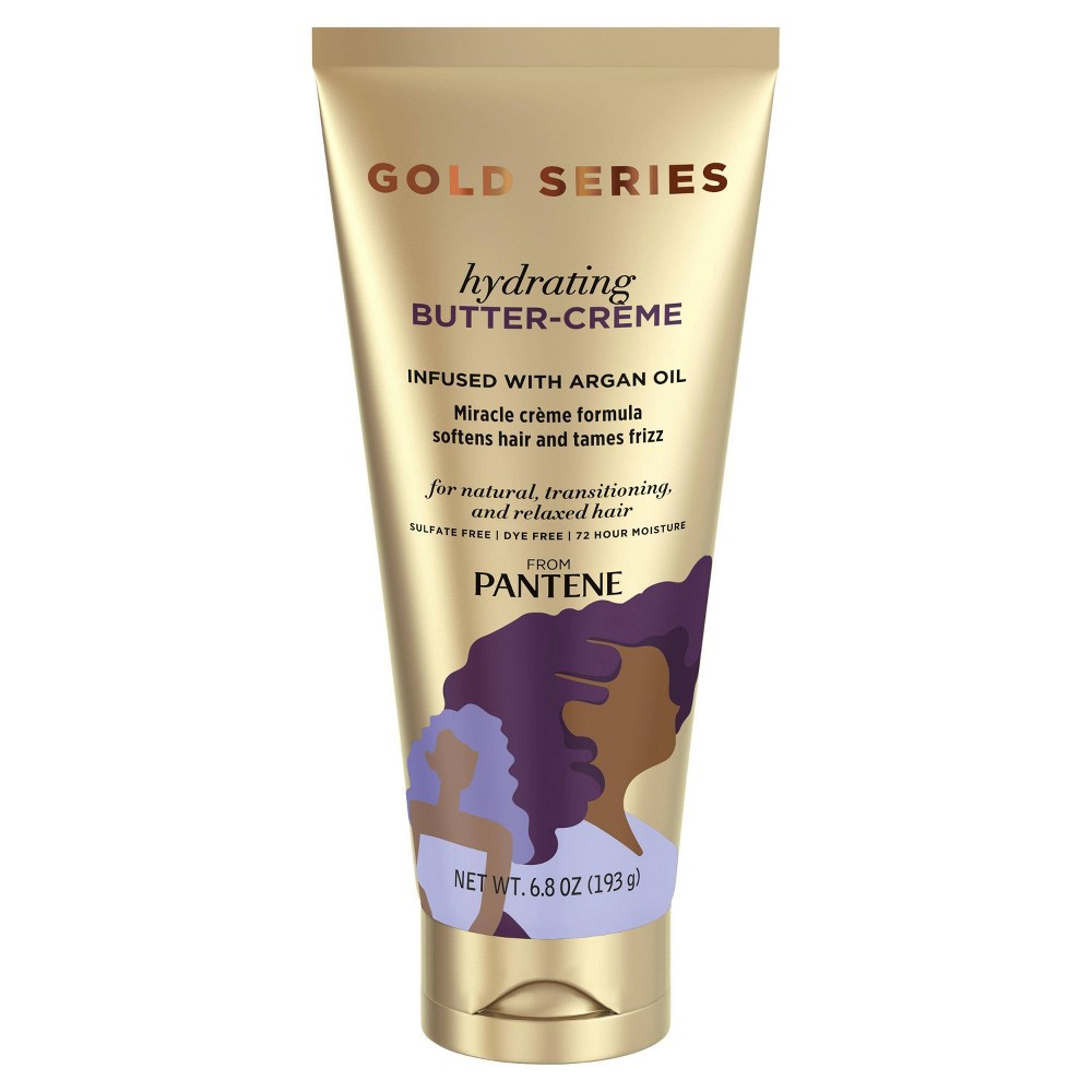 slide 2 of 6, Pantene Gold Series Sulfate-Free Hydrating Butter Cream for Curly, Coily Hair - 6.8oz, 6.8 oz