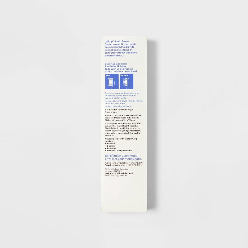 slide 4 of 5, Sonic Power Brush Heads - up&up™, 1 ct