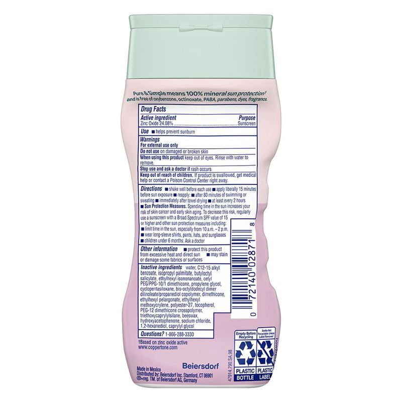 slide 2 of 11, Coppertone Pure & Simple Baby Mineral Sunscreen - SPF 50 - 6 fl oz, 0 x 6 fl oz