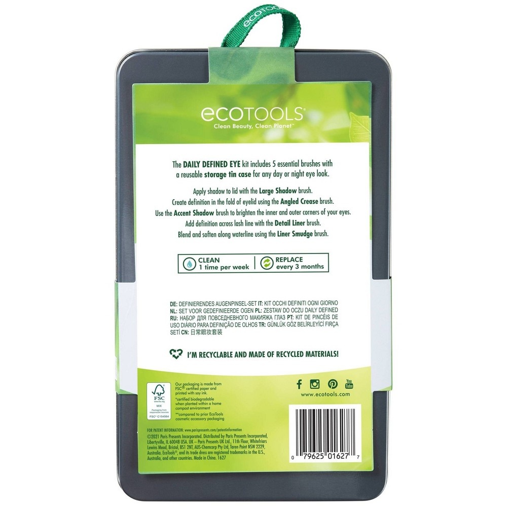 slide 2 of 7, EcoTools Daily Defined Eye Kit Brush Kit, 5 ct