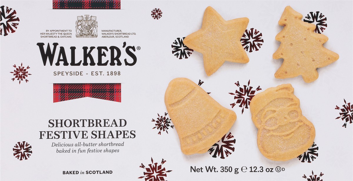 slide 5 of 13, Walkers Shortbread Festive Shapes Pure Butter Cookies, 12.3 oz