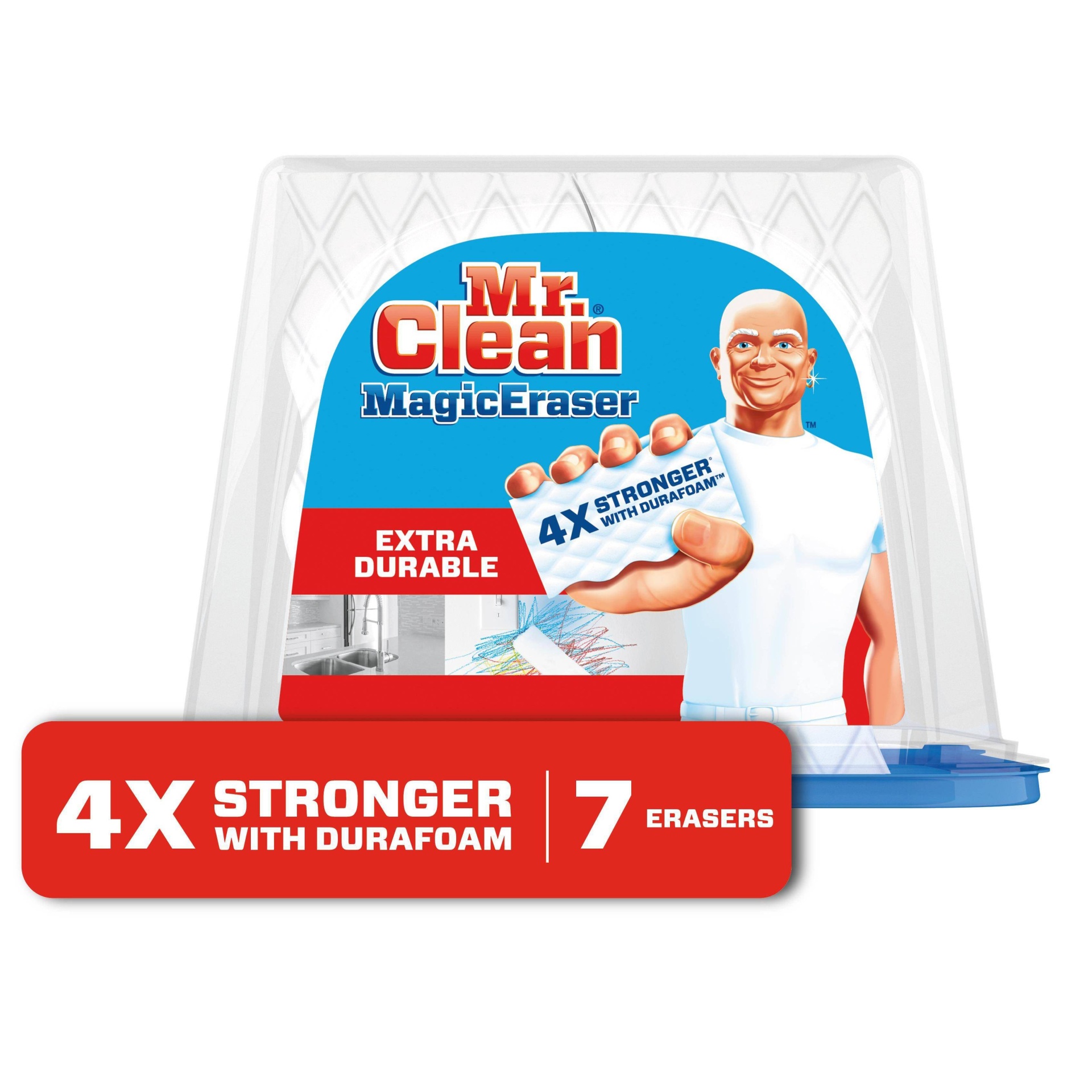 slide 1 of 7, Mr. Clean Extra Durable Magic Eraser, 7 ct