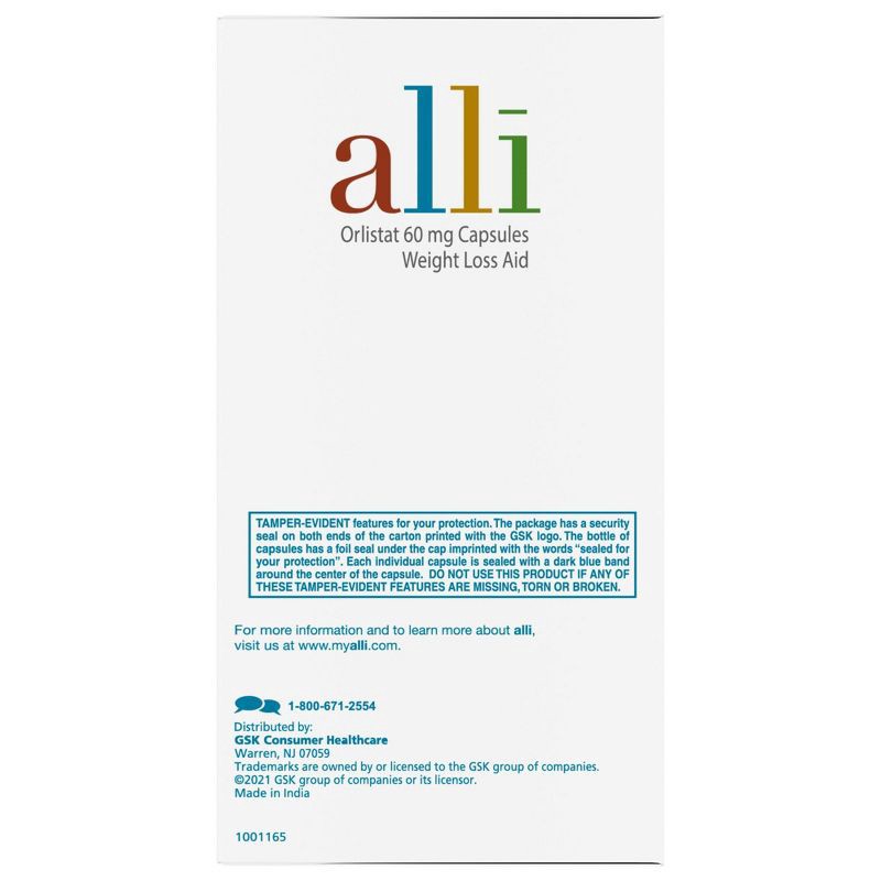 slide 8 of 9, ALLI Orlistat 60mg Weight Loss Aid Starter Kit Capsules - 60ct, 60mg, 60 ct