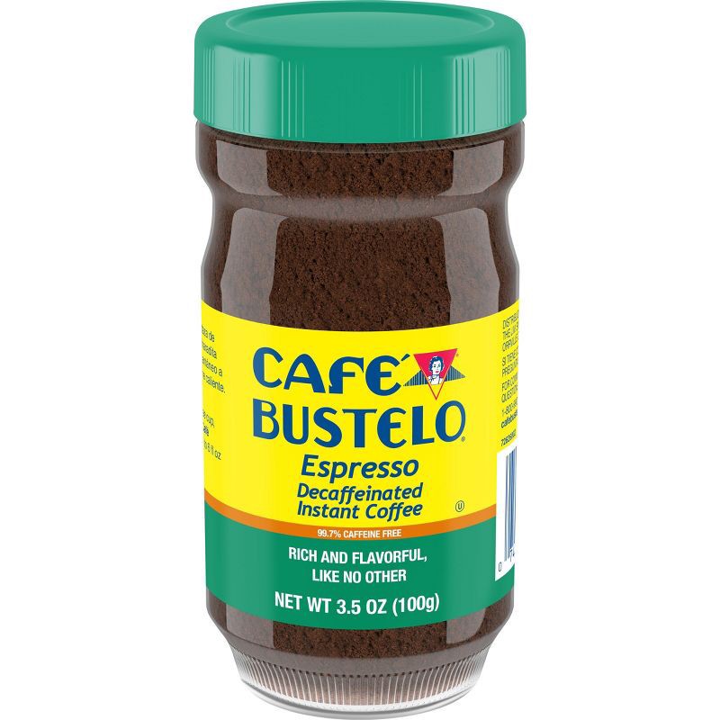 slide 1 of 5, Cafe Bustelo Decaffeinated Instant Espresso Roast Dark Roast Ground Coffee - 3.5oz, 3.5 oz
