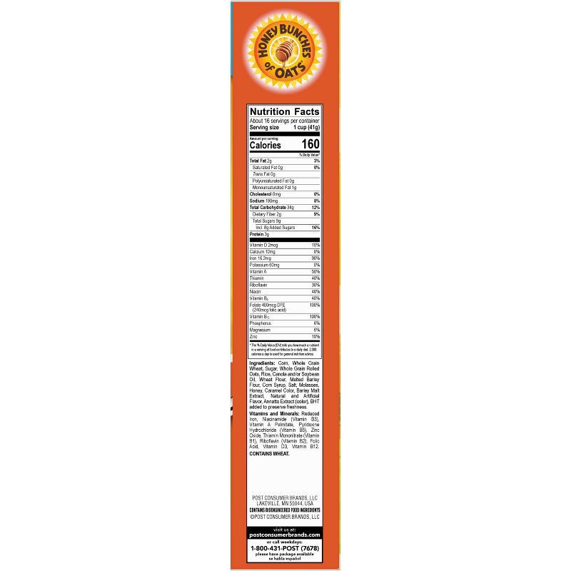 slide 11 of 12, Post Honey Bunches of Oats Honey Roasted Breakfast Cereal - 23oz, 23 oz