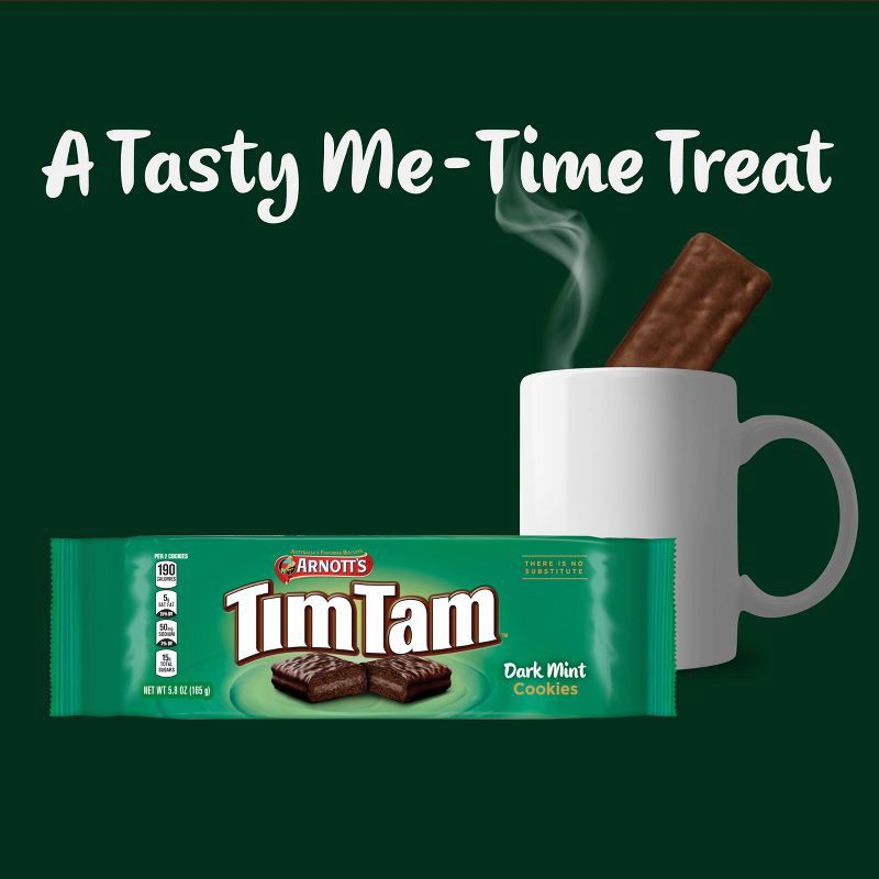 slide 2 of 3, Arnott's Tim Tam Dark Mint Biscuit Cookies - 5.8oz, 5.8 oz