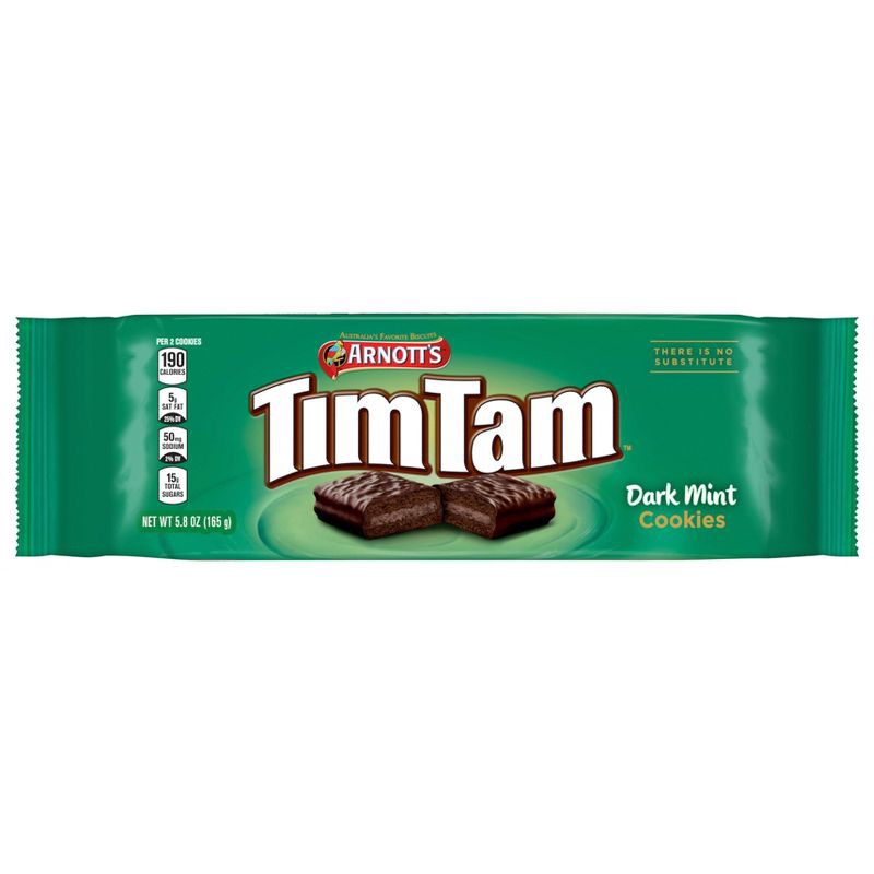 slide 1 of 3, Arnott's Tim Tam Dark Mint Biscuit Cookies - 5.8oz, 5.8 oz