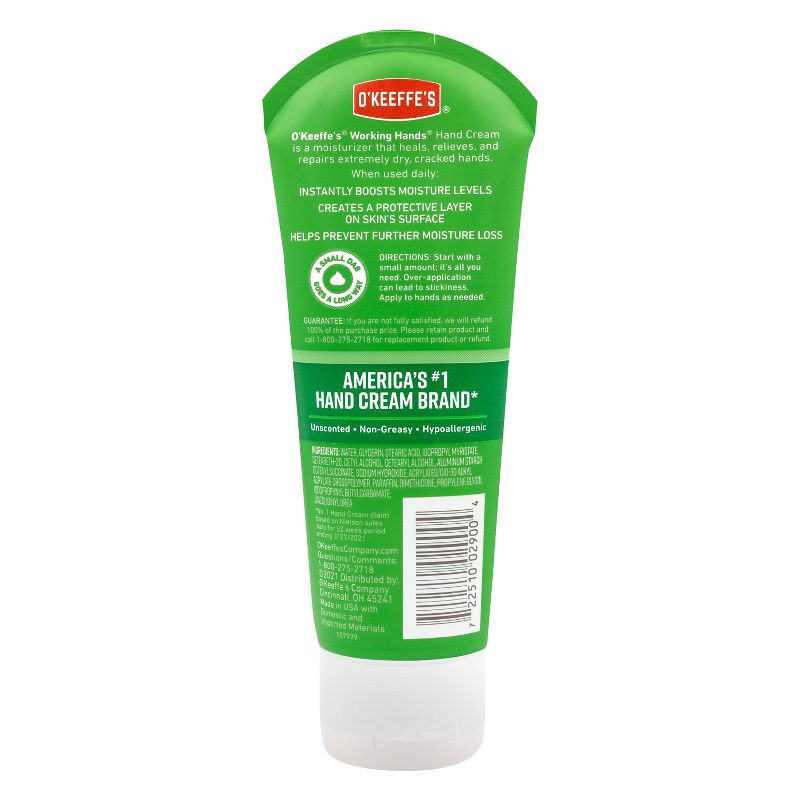 slide 2 of 3, O'Keeffe's Working Hands Hand Cream Unscented - 3oz, 3 oz