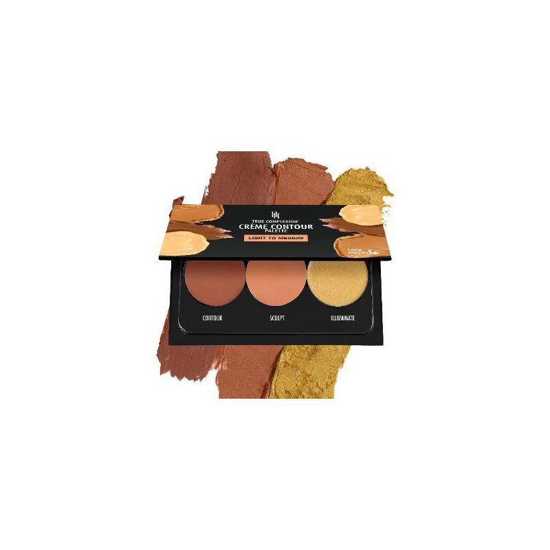 slide 4 of 4, Black Radiance True Complexion Creme Contour Palette - Light To Medium - 0.26oz, 0.26 oz