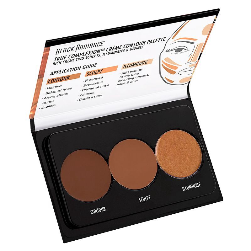 slide 2 of 4, Black Radiance True Complexion Creme Contour Palette - Medium To Dark - 0.26oz, 0.26 oz