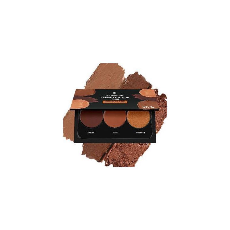 slide 4 of 4, Black Radiance True Complexion Creme Contour Palette - Medium To Dark - 0.26oz, 0.26 oz