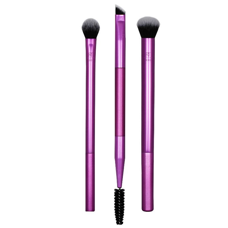 slide 1 of 7, Real Techniques Eye Shade + Blend Makeup Brush Trio - 3 ct, 3 ct