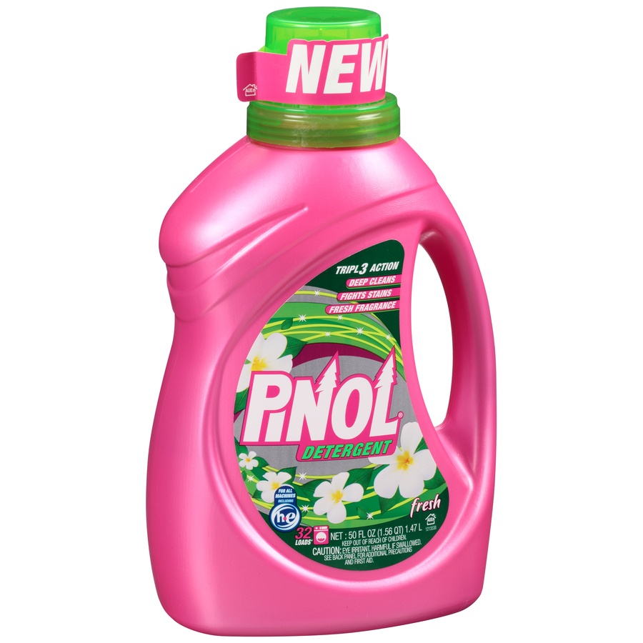 slide 2 of 7, Pinol Liquid Detergent Fresh, 50 oz